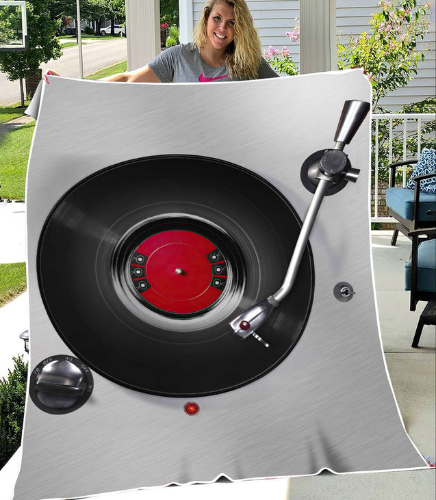 Vinyl Record 3D All Over Printed Blanket