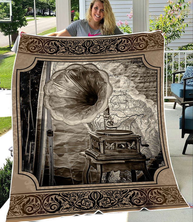 Vinyl Record 3D All Over Printed Blanket