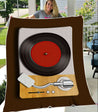 Vinyl Record 3D All Over Printed Blanket