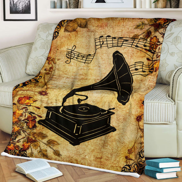 Vinyl Record 3D All Over Printed Blanket