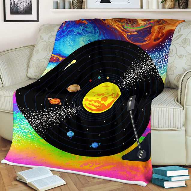 Vinyl Record 3D All Over Printed Blanket