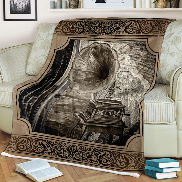 Vinyl Record 3D All Over Printed Blanket