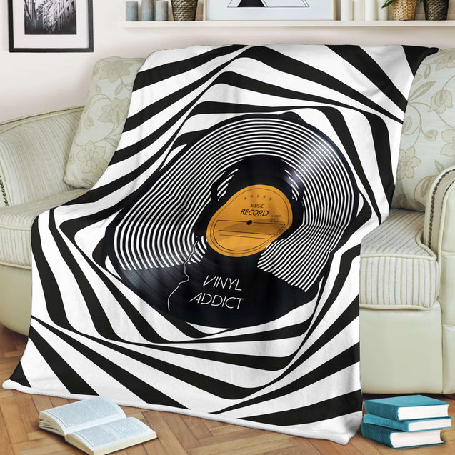 Vinyl Record 3D All Over Printed Blanket