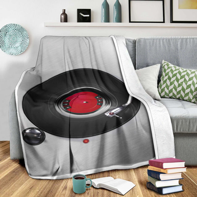 Vinyl Record 3D All Over Printed Blanket