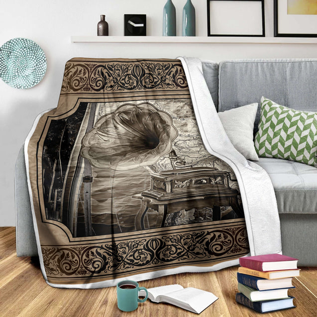 Vinyl Record 3D All Over Printed Blanket