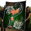 Amazing Polynesian Frangipani And Tattoo Hawaii Style Painting Art Quilt ML