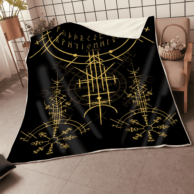 Viking 3D All Over Printed Blanket