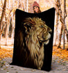 Lion 3D All Over Printed Blanket