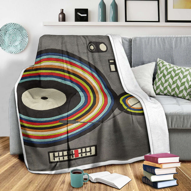 Vinyl Record 3D All Over Printed Blanket