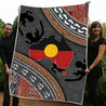 Aboriginal dots Zip pattern 3D printed Blanket