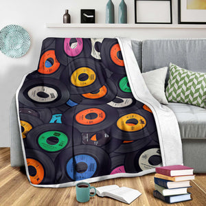 Vinyl Record 3D All Over Printed Blanket