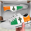 Irish St.Patrick cross low top shoes custom name