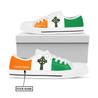 Irish St.Patrick cross low top shoes custom name