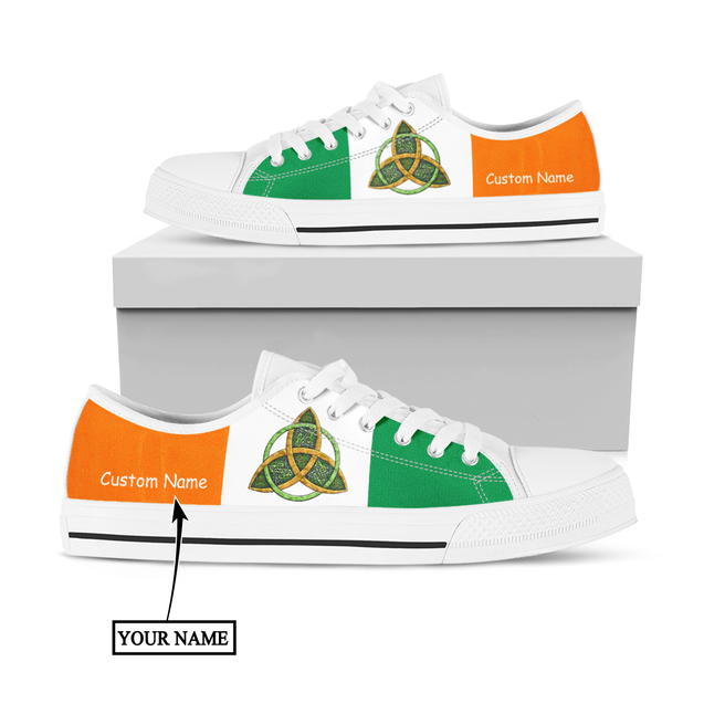 Irish St.Patrick Celtic low top shoes custom name