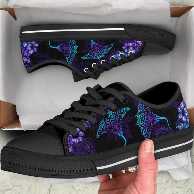 Aboriginal shoes Beautiful Ray Hibiscus Hawaii Low Top Shoes