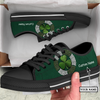 Irish St.Patrick shamrock low top shoes custom name