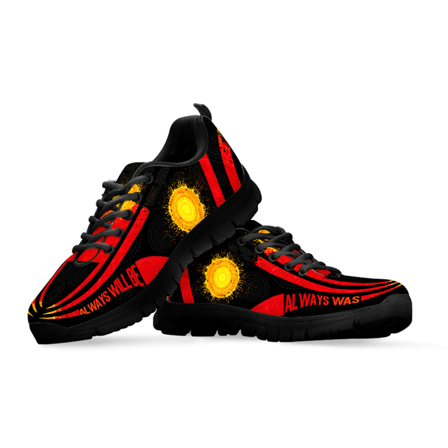 Aboriginal Flag Sun Art Low Top Sneaker Shoes