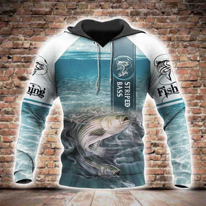 Bass Fishing 3D All Over Printed Shirts for Men and Women TT0065-Apparel-TT-Hoodie-S-Vibe Cosy™