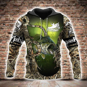 Bass Fishing 3D All Over Printed Shirts for Men and Women TT0041-Apparel-TT-Hoodie-S-Vibe Cosy™