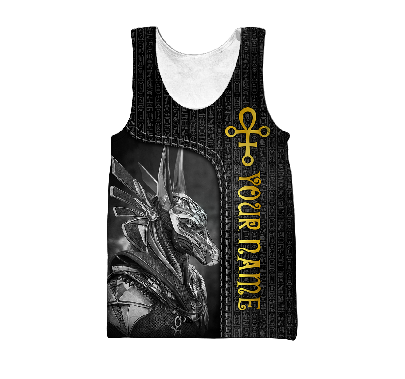 Custom name Anubis Egyptian God the Protector 3D design print shirts