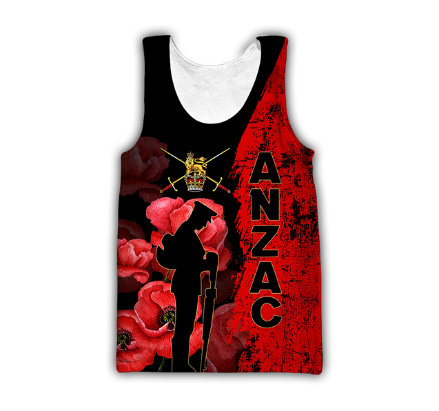 Premium Anzac Day British Army 3D Printed Unisex Shirts TN NTN05042105