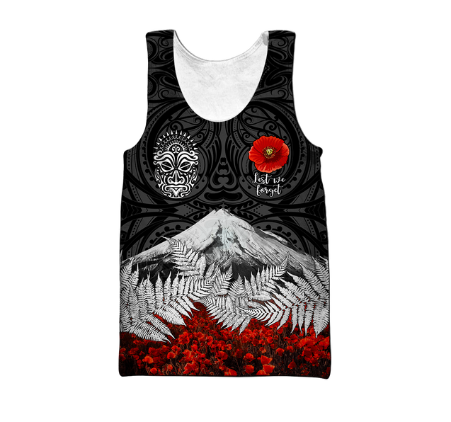 Premium Anzac Day Maori Tattoo 3D Printed Unisex Shirts TN