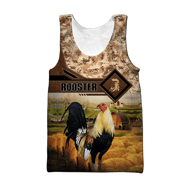 Rooster 3D Printed Unisex Shirts Pi15042104