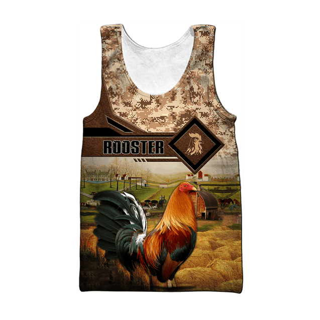 Rooster 3D Printed Unisex Shirts Pi15042105