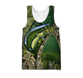 Bass Fishing Real Painting camo 3D print shirts