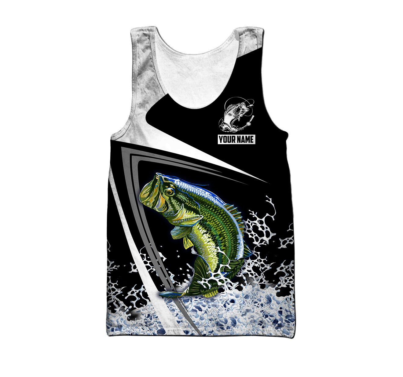 Custom name Bass Fishing Hoodie 3D print shirts