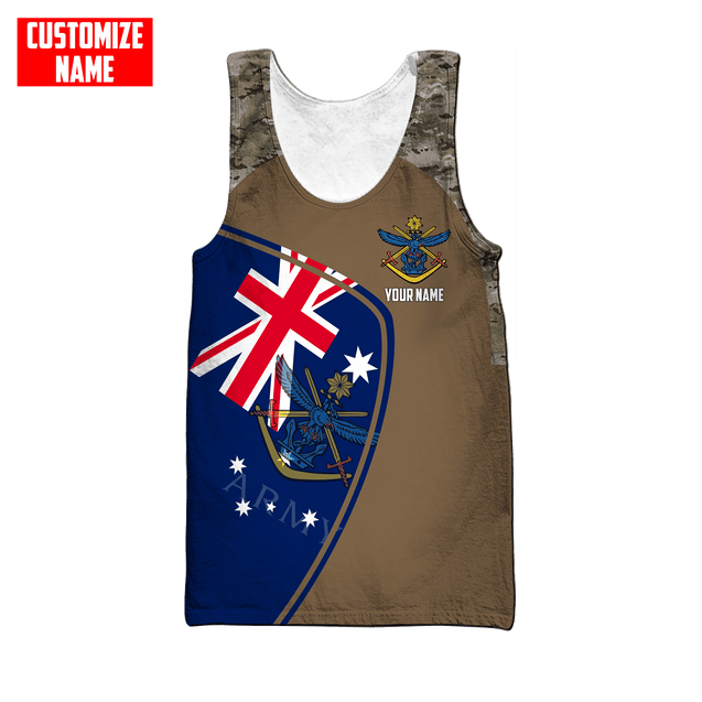 Custom name Anzac day Australia Army 3D printed shirts