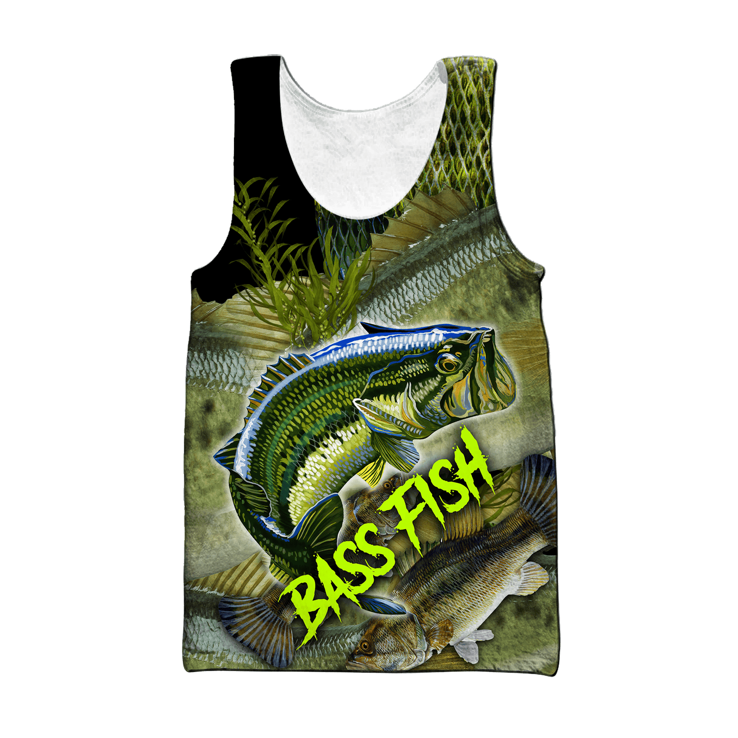 Bass fishing on skin 3D print fishing shirt for men and women
