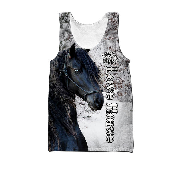 Beautiful Friesian Horse 3D All Over Printed Unisex Shirts TNA11162003