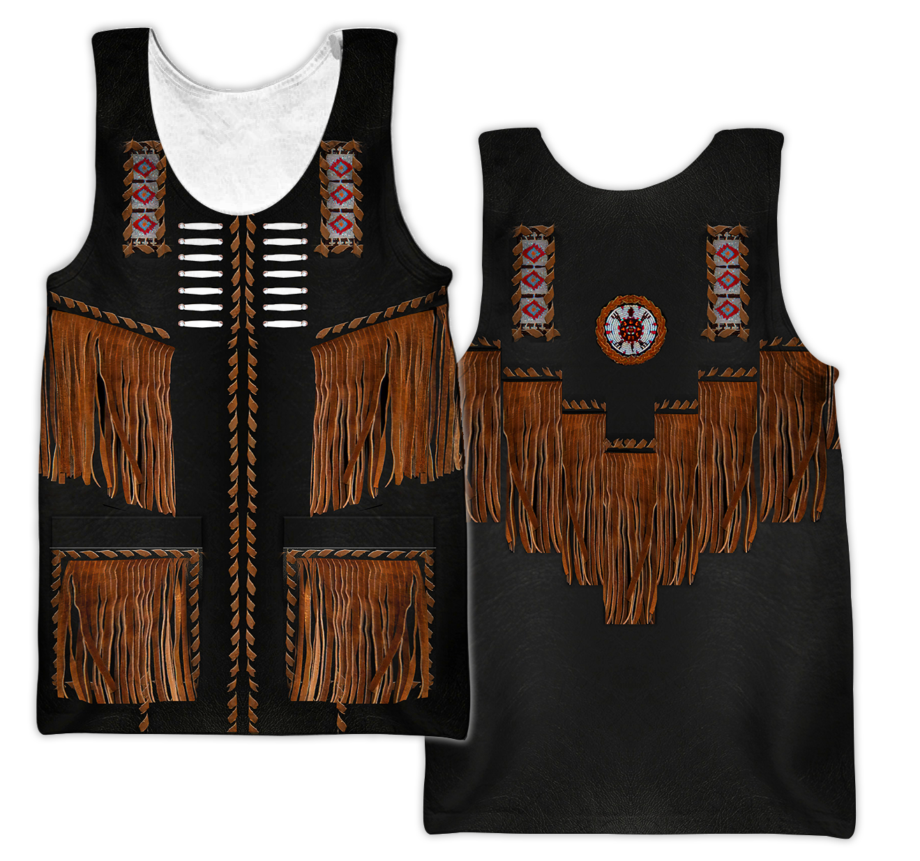 Native Cowboy Jacket No9 Cosplay 3D Over Printed Unisex Deluxe Hoodie ML