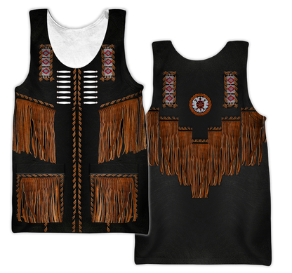 Native Cowboy Jacket No9 Cosplay 3D Over Printed Unisex Deluxe Hoodie ML