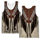 Native Cowboy Jacket No11 Cosplay 3D Over Printed Unisex Deluxe Hoodie ML
