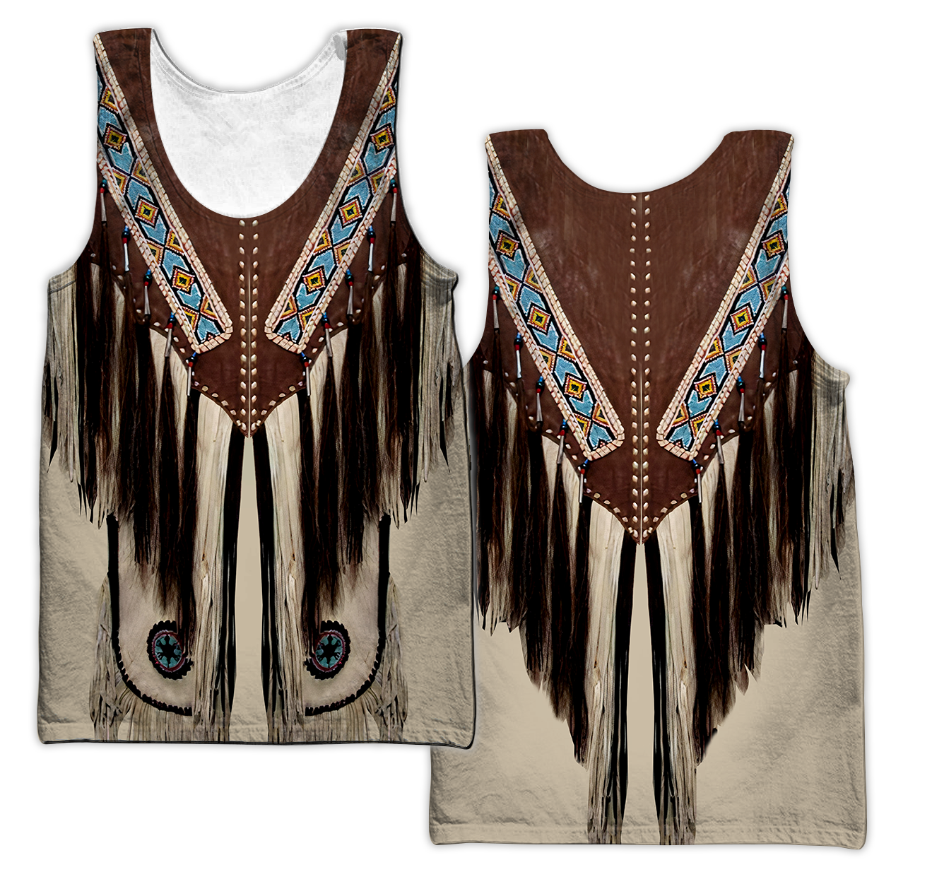 Native Cowboy Jacket No11 Cosplay 3D Over Printed Unisex Deluxe Hoodie ML