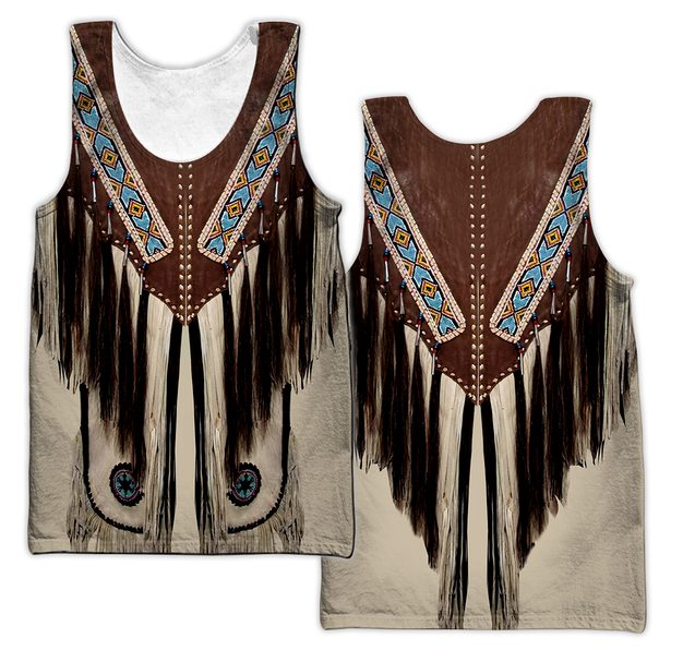 Native Cowboy Jacket No11 Cosplay 3D Over Printed Unisex Deluxe Hoodie ML