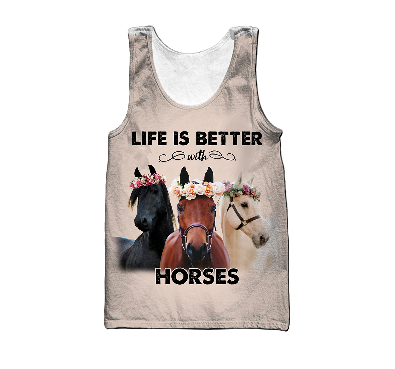 Life is Better with Horses 3D All Over Printed Shirts