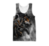 Knight Wolf 3D All Over Printed Unisex Deluxe Hoodie ML