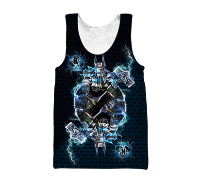 Thor The True King Vikings All Over Printed Unisex Deluxe Hoodie ML