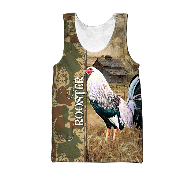 Premium Rooster 3D Printed Unisex Shirts