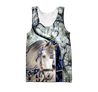 Beautiful White Horse 3D All Over Printed Shirts For Men And Women MH25122001CL