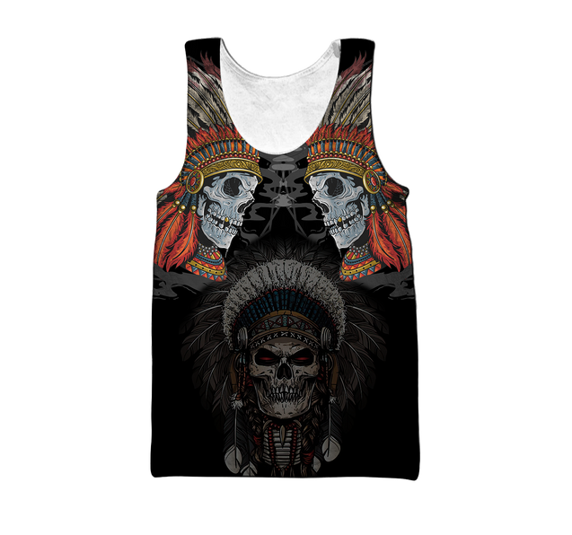 Native Skull 3D All Over Printed Hoodie Shirts For Men And Women MH09122003