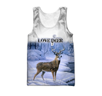 Love Deer 3D All Over Printed Shirts