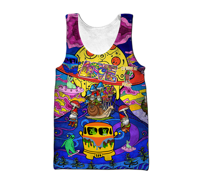 Trip To Galaxy Hippie Guys 3D All Over Printed Hoodie Shirts For Men And Women MH08122005HH