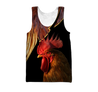 Premium Rooster 3D All Over Printed Unisex Shirts