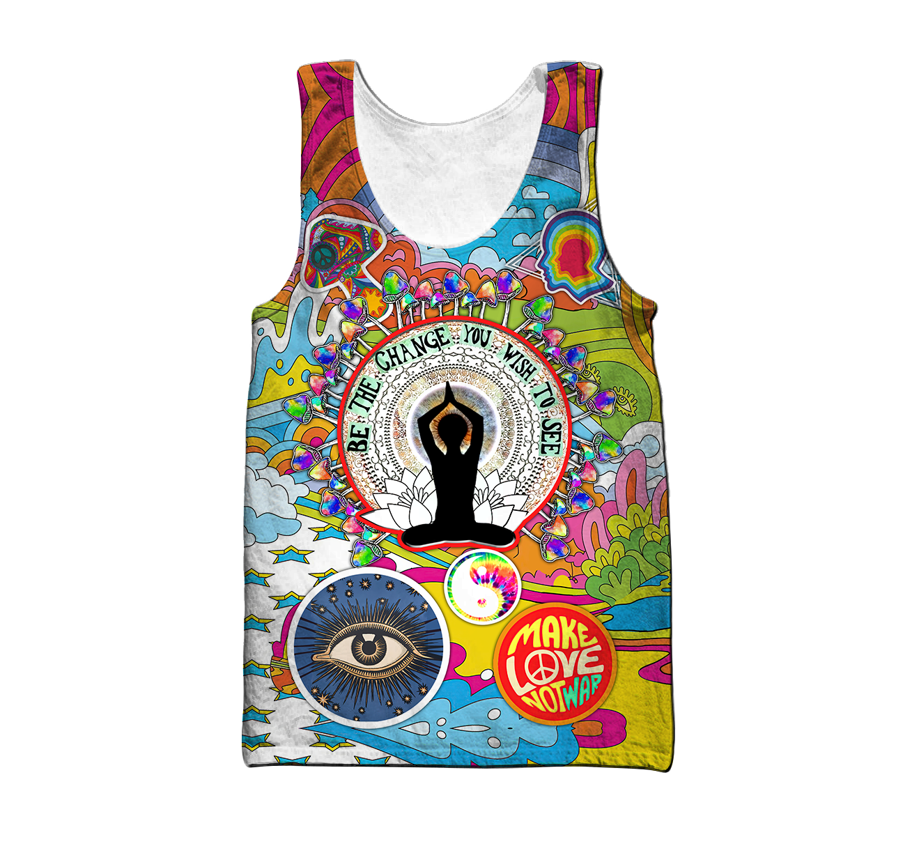 Hippie Art 3D All Over Printed Hoodie Shirts For Men And Women MH09122001HH
