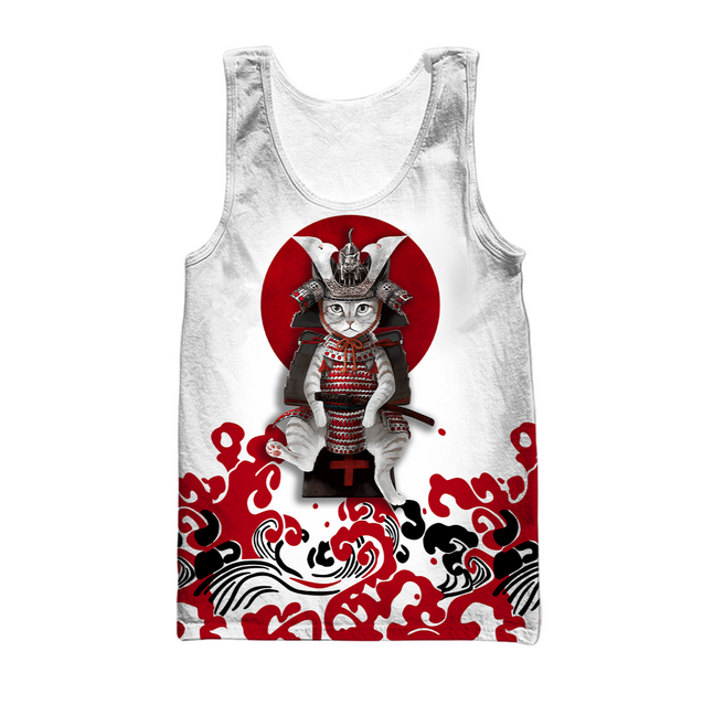 Cat Samurai 3D All Over Printed Unisex Shirts