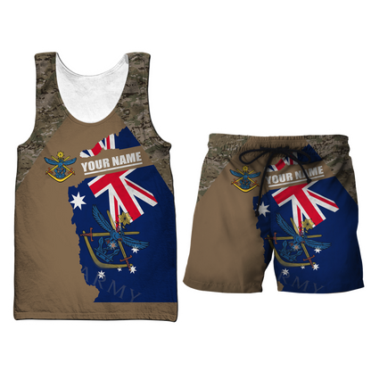Custom name Australia Army Brothers in arms AU Veteran 3D print shirts